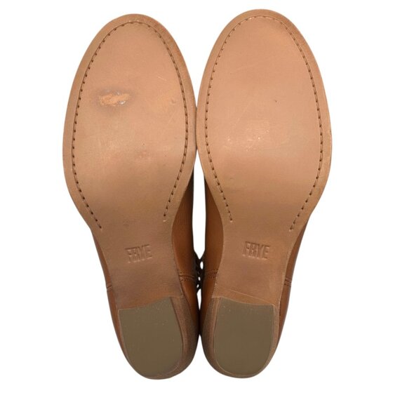 Frye Naomi Pickstitch Whisky Leather Shootie Ankle Boots (9.5) - Picture 14 of 16